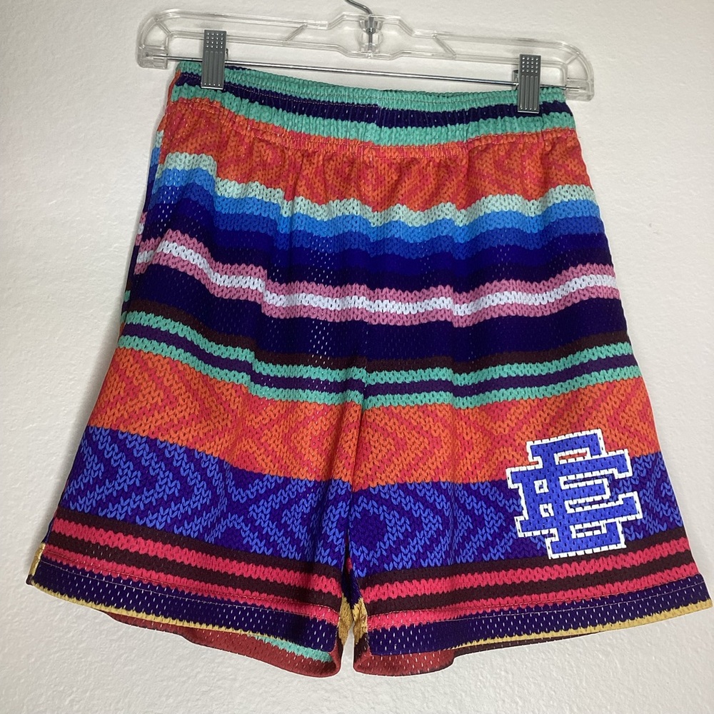 Eric Emanuel Shorts Perforated Serape Stripe New York Sm